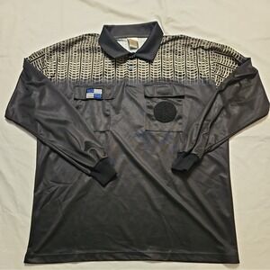 NISOA Referee Coolwick‎ Longsleeve Black Grid Shirt XL